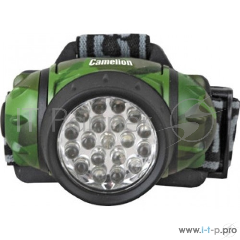 Фонарь Camelion LED5313-19F4ML (фонарь налобн камуфляж, 19LED, 4 реж, 3XR03 в компл, пласт, блист)