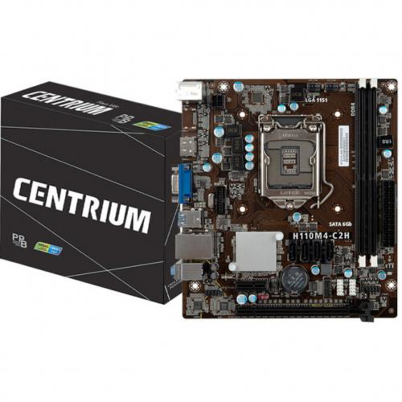 Материнская плата H110M4-C2H, Socket 1151, Intel®H110, 2xDDR4-2133, D-SUB+HDMI, 1xPCI-Ex16, 1xPCI-Ex1, 4xSATA3, 6 Ch Audio, GLan, (2+4)xUSB2.0, (2+2)xUSB3.0, 2xPS/2, mATX, OEM {20}