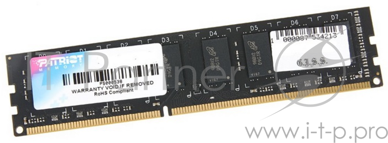 Память DDR3 8Gb 1600MHz Patriot RTL PC3-12800 DIMM 240-pin