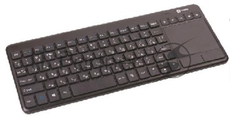 Беспроводная клавиатура HARPER KBT-101 с тачпадом для SmartTV Совместимость со SMART телевизорами, ПК, ноутбуками, Mac Мягкий и короткий ход клавиш (Slim-клавиатура) 80 клавиш + 5 отдельных для управления звуком и перемоткой Другие функциональные кла