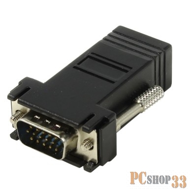 Переходник Espada Удлинитель VGA male to RJ45 female (по витой паре) (EVGAM to RJ45F) (39467)
