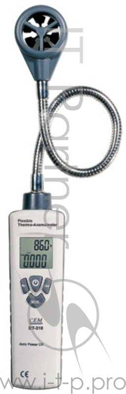Анемометр CEM DT-318 0.6-30 м/с гибкий зонд