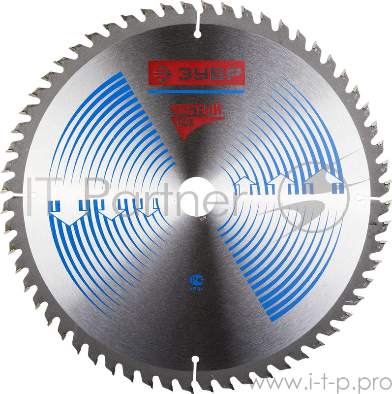 Круг пильный твердосплавный ЗУБР 36905-300-32-60 ЭКСПЕРТ чистый рез по дереву 300х32мм 60T