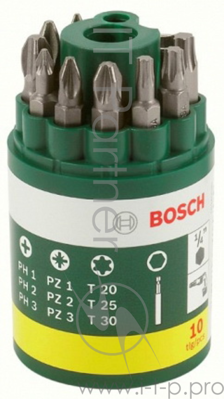 Набор бит BOSCH 2607019452 9 БИТ + УНИВЕР.ДЕРЖАТЕЛЬ PROMOLINE