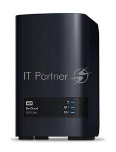 Дисковый массив Western Digital WDBSHB0000NCH-EEUE My Cloud EX2 Ultra 0Tb Сетевое хранилище 2xHDD 3,5
