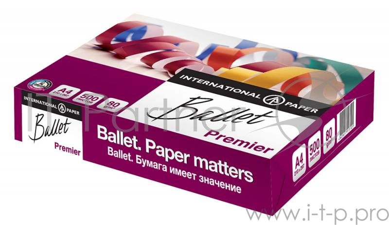 Бумага International Paper БалетПремьер A4/80г/м2/500л. 161СIE