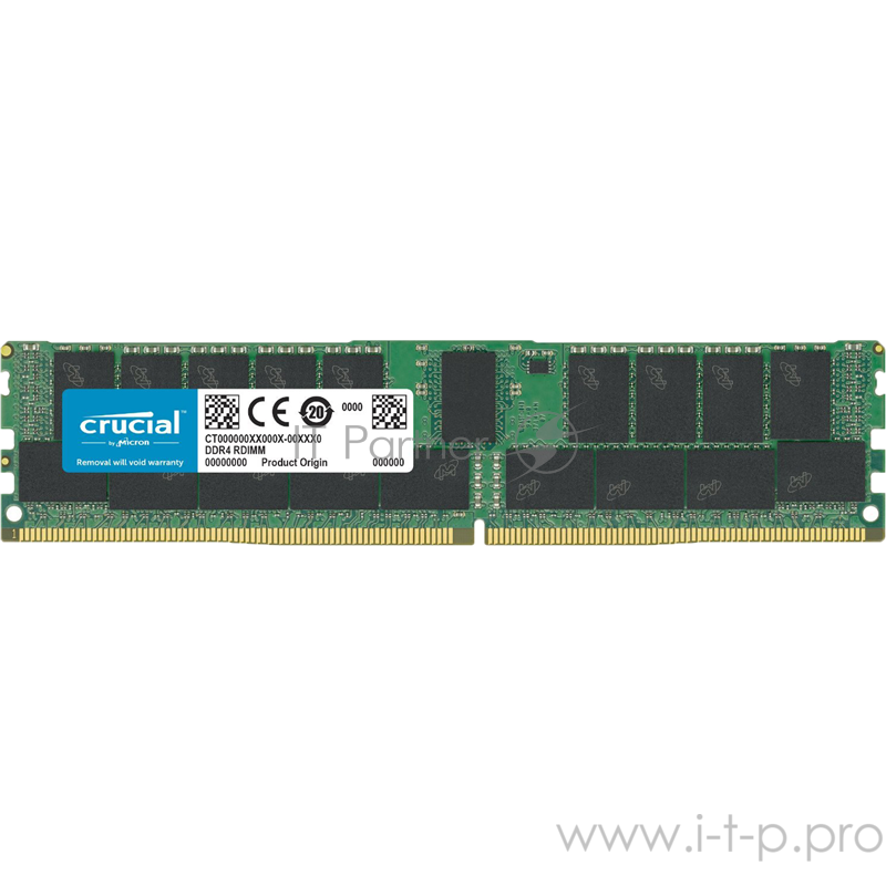 Модуль памяти Crucial DDR4 DIMM 32Gb CT32G4RFD4266 {PC4-21300, 2666MHz, ECC Reg, CL17}