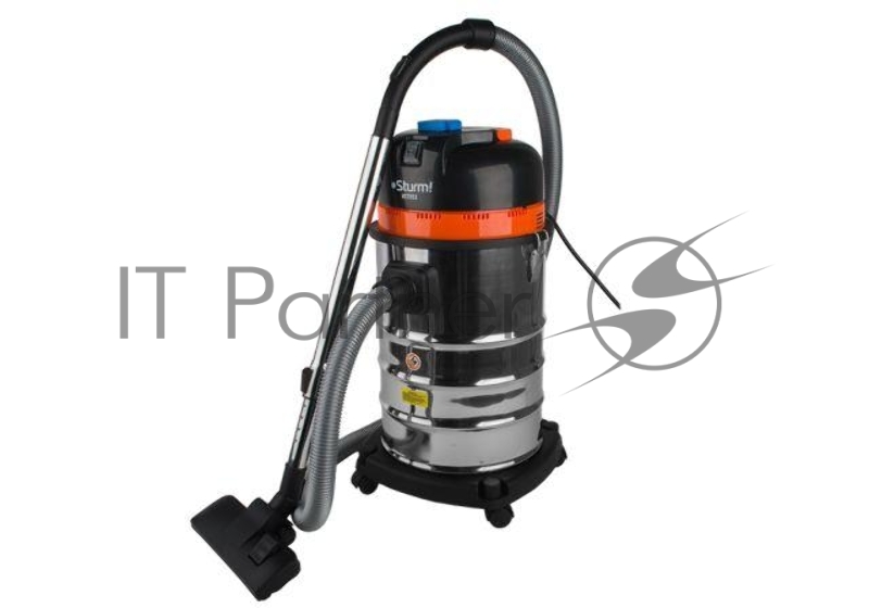 Пылесосы строительные Sturm VC7203 Промышленный пылесос 1600Вт,объём 30л,ЭЛЕКТ.РОЗЕТКА 2кВт,АВТОМАТИЧ. вкл/откл STURM! VC7203
