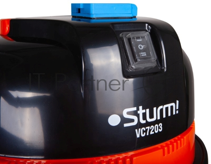Пылесосы строительные Sturm VC7203 Промышленный пылесос 1600Вт,объём 30л,ЭЛЕКТ.РОЗЕТКА 2кВт,АВТОМАТИЧ. вкл/откл STURM! VC7203