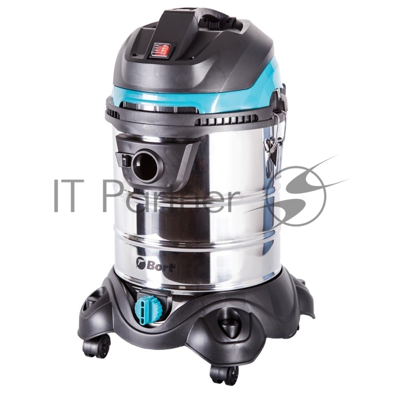 Пылесосы строительные Bort BSS-1425-PowerPlus Пылесос строительный 91272270 { 1400 Вт, вместимость 25 л, 42 л/сек, 8 кг, набор аксессуаров 7 шт }