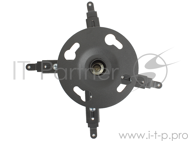 Крепление потолочное Kromax PROJECTOR-30 серый для проектора, 2 ст свободы, наклон 30°, вращение на 360°, от потолка 125 мм, нагрузка до 10 кг