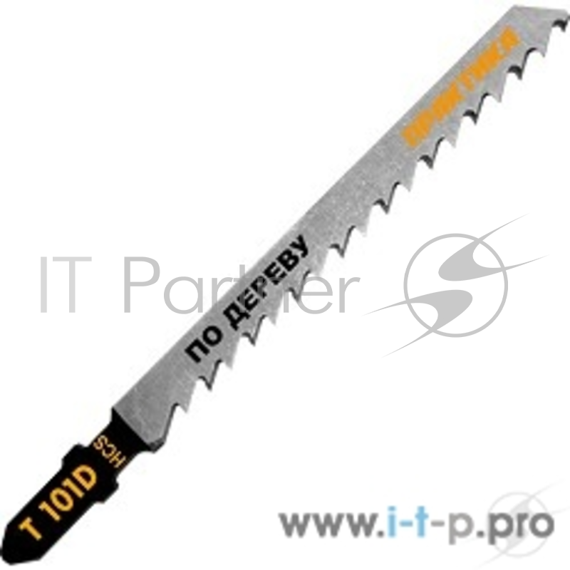 Полотно для лобзика Пилки для лобзика по дереву, ДСП ПРАКТИКА тип T101D 100 х 75 мм, быстрый рез, HCS (2шт.) 034-458