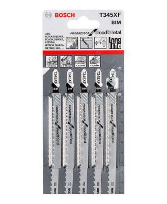 Bosch Bosch 2608634994 5 шт. ЛОБЗИКОВЫХ ПИЛОК T 345 XF, BIM