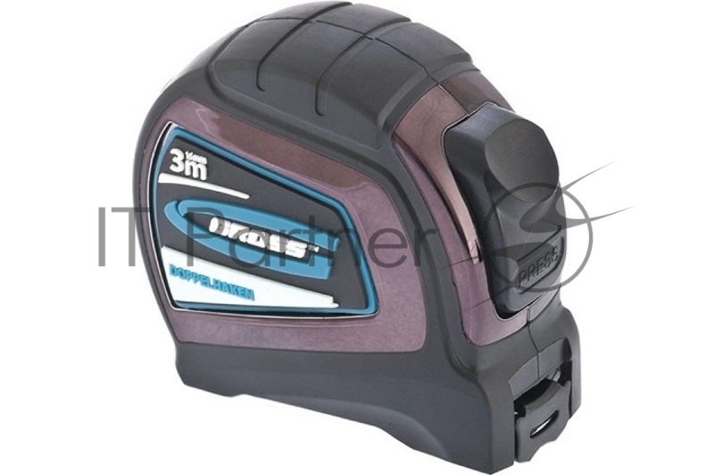 Рулетка GROSS 31122 ''doppelhaken'' 3м x 16мм односторонний зацеп нейлон двуст. шкала автоматич