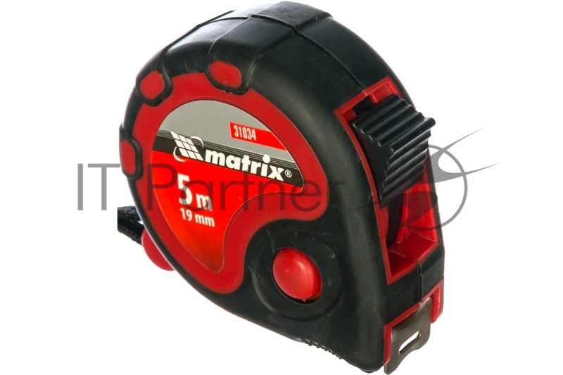 Рулетка MATRIX 31034 status 3 fixations 5мх19мм двухкомпонентный корпус 3 фиксации ленты
