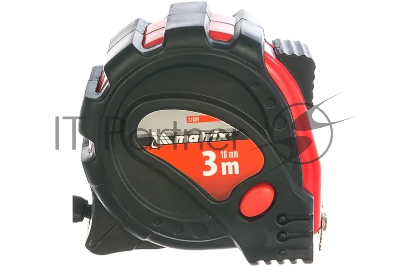 Рулетка MATRIX 31004 status magnet 3 fixations 3мх16мм обрезиненный корпус зацеп с магнитом