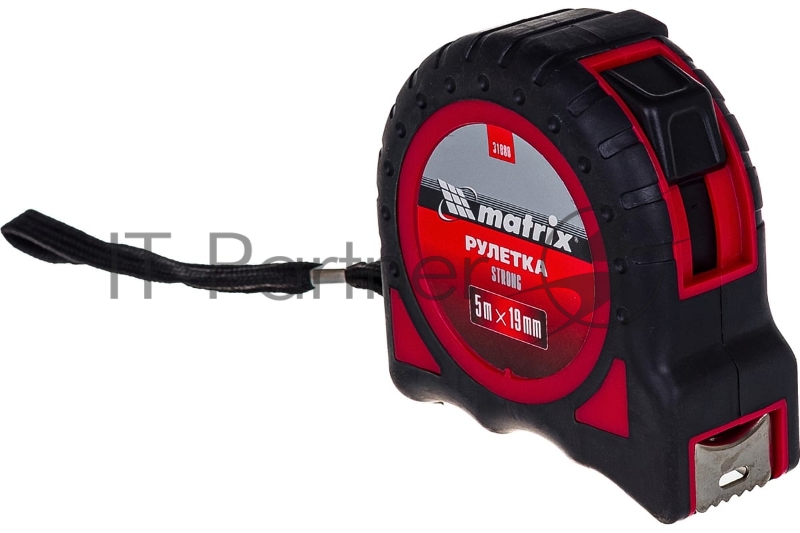 Рулетка MATRIX 31080 strong 5мх19мм обрезиненный корпус