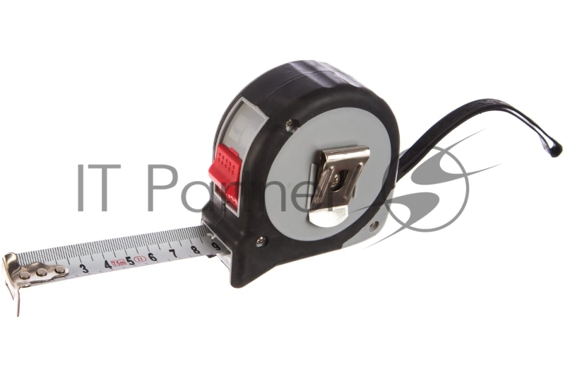 Рулетка MATRIX 31090 continuous fixation 7.5мх25мм обрезиненный корпус плавная фиксация