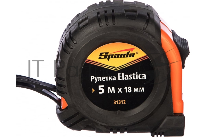 Рулетка SPARTA 31312 elastica 5 мх18мм обрезиненный корпус