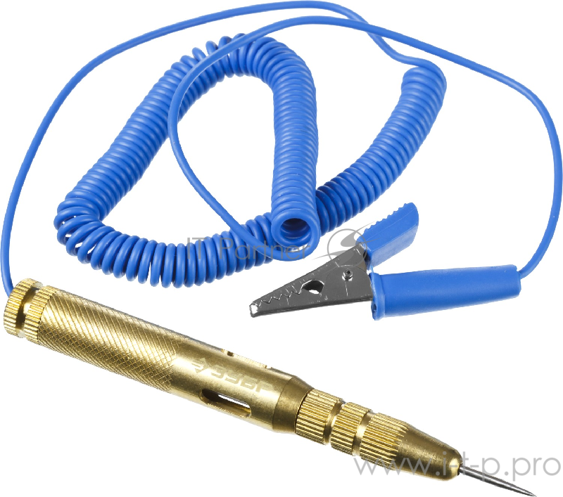 Пробник ЗУБР 25740 эксперт для автопроводки латунный провод 150см 6-24в 115мм