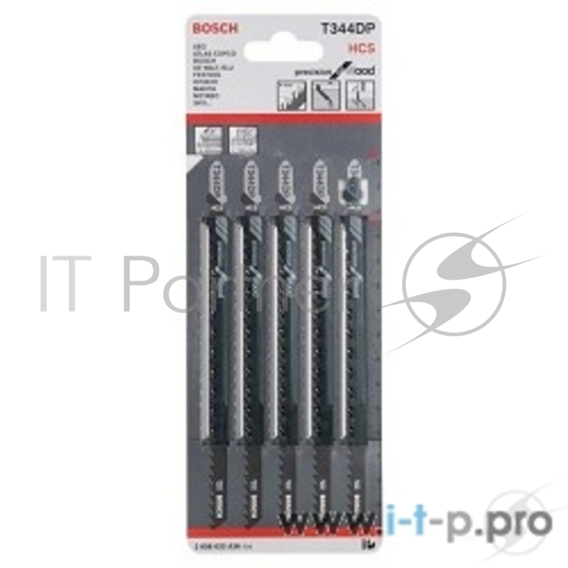 Bosch Bosch 2608633A36 5 ЛОБЗИКОВЫХ ПИЛОК T 344 DP, HCS