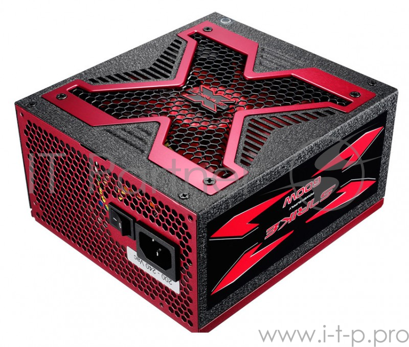 Блок питания Aerocool ATX 600W Strike-X 600 80+ bronze (24+4+4pin) APFC 140mm fan 6xSATA RTL