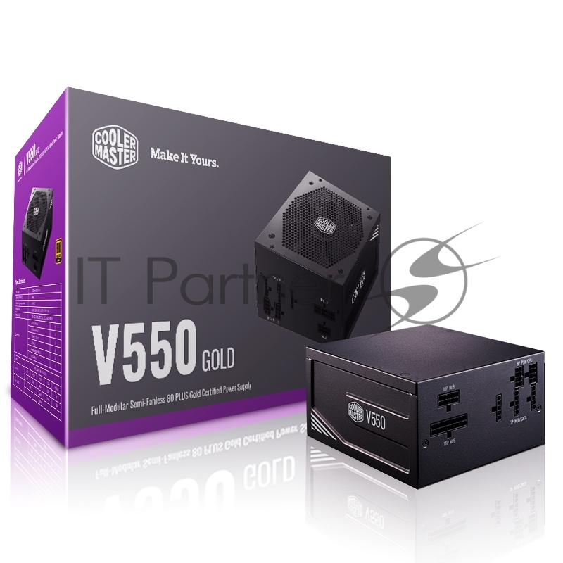 Блок питания 550W Power Supply Cooler Master V550 Gold, 550W, ATX, 140mm, 8xSATA, 2xPCI-E(6+2), APFC, 80+ Gold