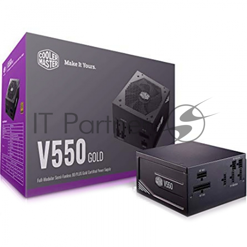 Блок питания 550W Power Supply Cooler Master V550 Gold, 550W, ATX, 140mm, 8xSATA, 2xPCI-E(6+2), APFC, 80+ Gold