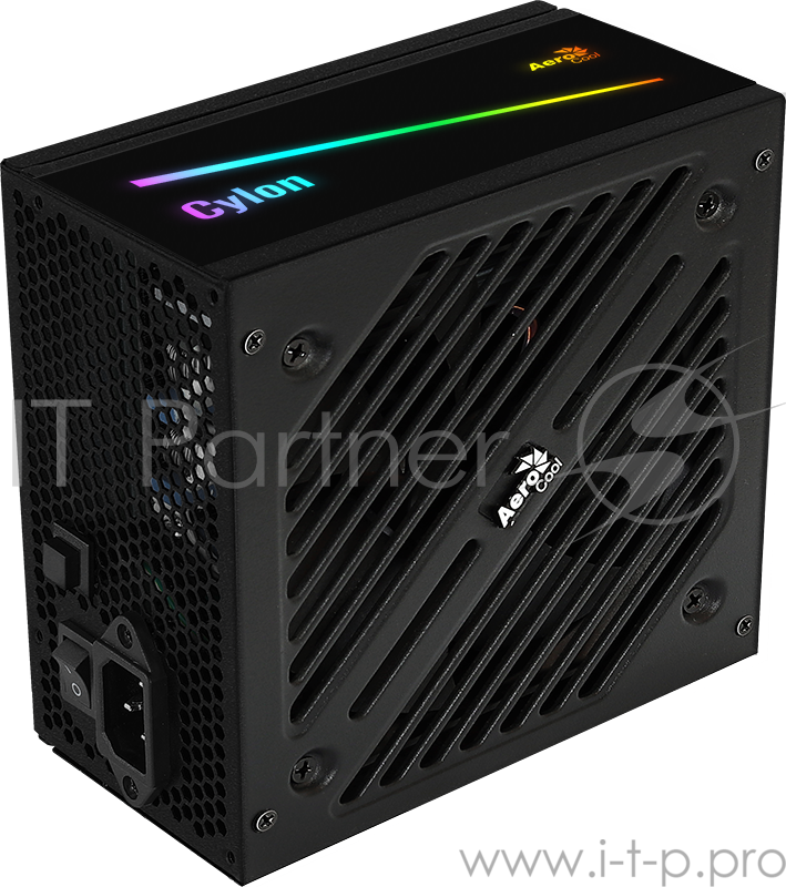 Блок питания Aerocool 600W Retail Cylon 600W , ATX v2.4, сертификат 80+, 13 режимов RGB подсветки, 20+4P x1, 4+4P x1 , PCIe 6+2P x2, PATA x3, SATA x5