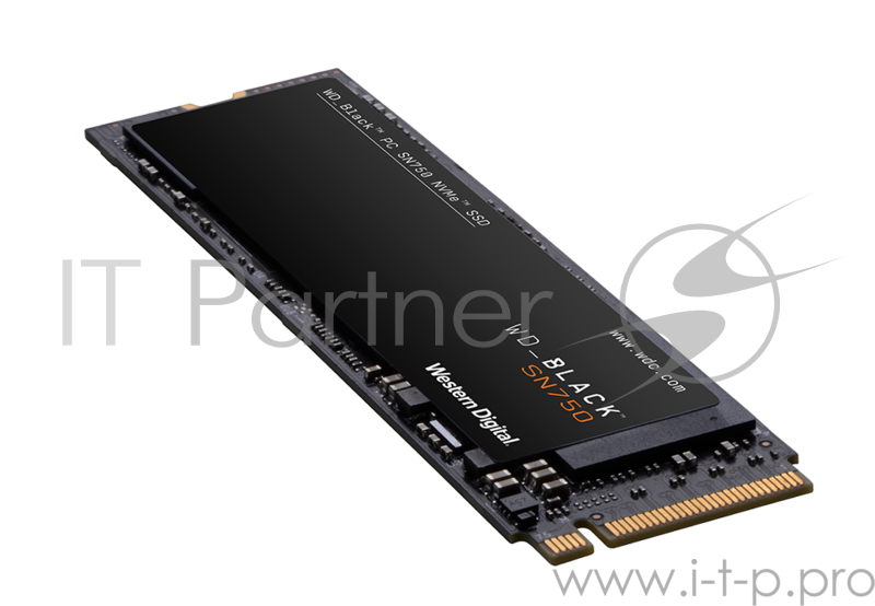 Накопитель твердотельный WD Твердотельный накопитель SSD WD Black SN750 NVMe WDS100T3XHC 1ТБ M2.2280 (с радиатором)