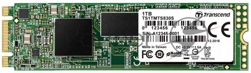 Твердотельный накопитель Transcend 1TB M.2 SSD MTS 830 series (22x80mm) R/W: 560/520