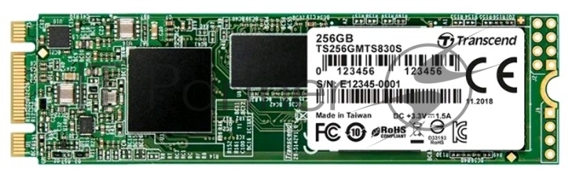 Твердотельный накопитель Transcend 256GB M.2 SSD MTS 830 series (22x80mm) R/W: 560/520