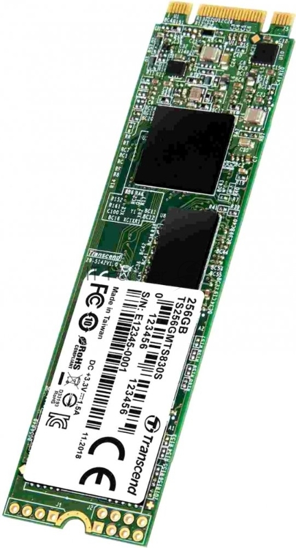 Твердотельный накопитель Transcend 256GB M.2 SSD MTS 830 series (22x80mm) R/W: 560/520