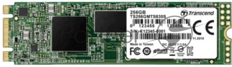 Твердотельный накопитель Transcend 256GB M.2 SSD MTS 830 series (22x80mm) R/W: 560/520