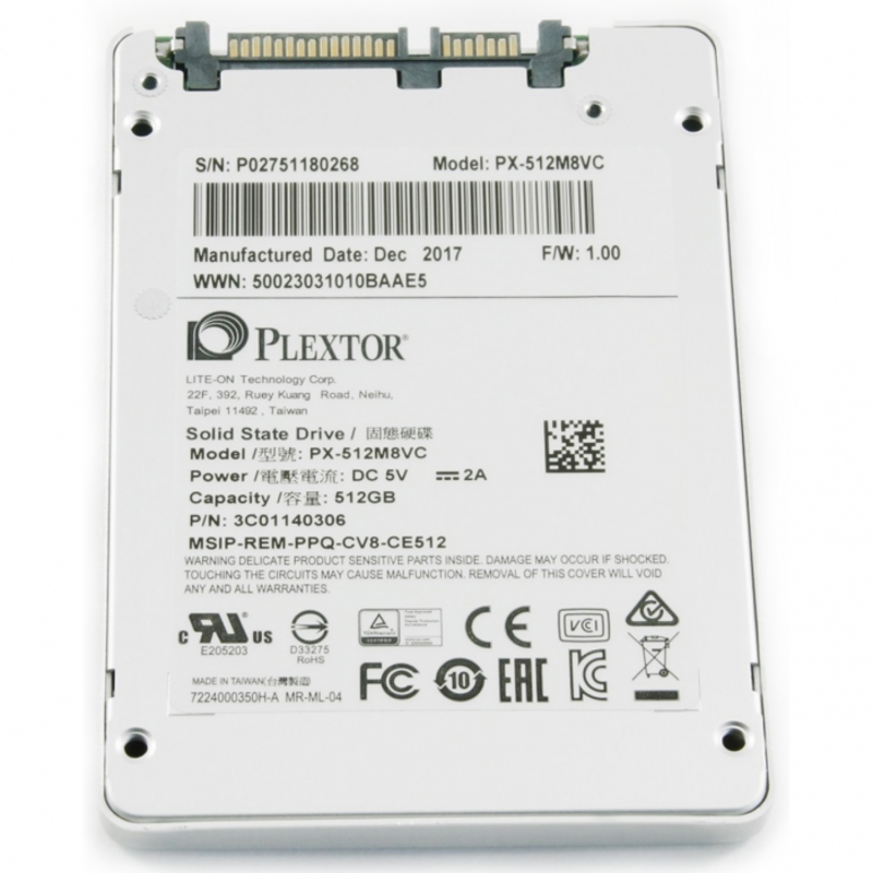 Накопитель SSD Plextor SATA III 512Gb PX-512M8VC M8VC 2.5