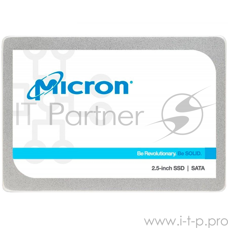 SSD накопитель MICRON 1300 512GB SSD, 2.5” 7mm, SATA 6 Gb/s, Read/Write: 530 / 520 MB/s, Random Read/Write IOPS 90K/87K
