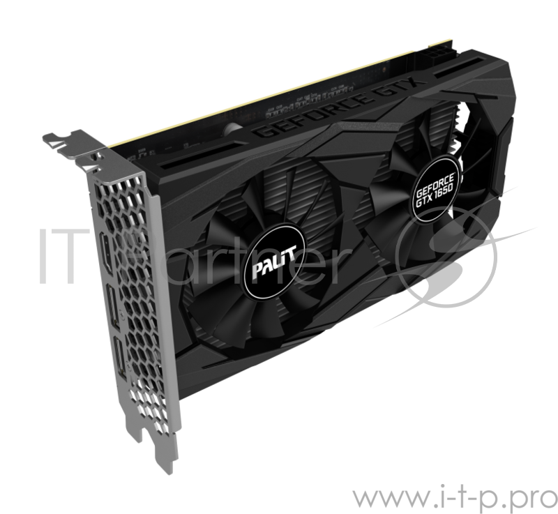 Видеокарта Palit PCI-E PA-GTX1650 DUAL 4G nVidia GeForce GTX 1650 4096Mb 128bit GDDR5 1485/8000/HDMIx1/DPx2/HDCP Ret