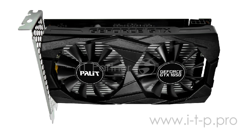 Видеокарта Palit PCI-E PA-GTX1650 DUAL OC 4G nVidia GeForce GTX 1650 4096Mb 128bit GDDR5 1485/8000/HDMIx1/DPx2/HDCP Ret