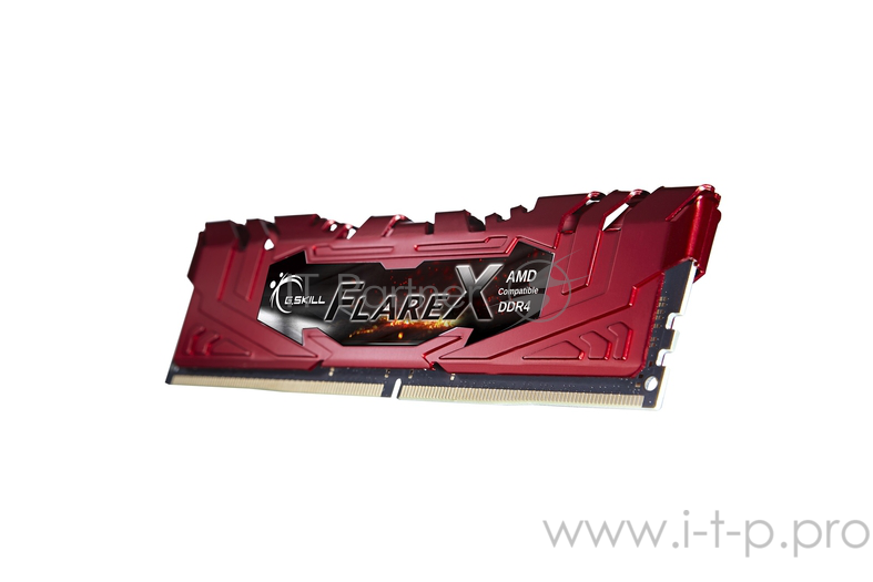 Модуль памяти DDR4 G.SKILL FLARE X (AMD) 32GB (2x16GB kit) 2400MHz CL16 1.2V / F4-2400C16D-32GFXR / Red