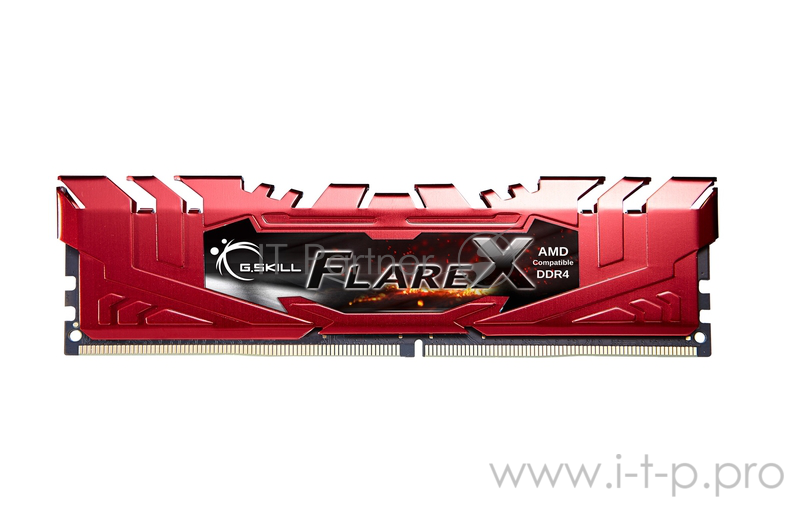 Модуль памяти DDR4 G.SKILL FLARE X (AMD) 32GB (2x16GB kit) 2400MHz CL16 1.2V / F4-2400C16D-32GFXR / Red