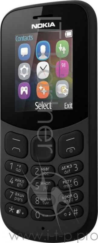 Мобильный телефон Nokia 130 Dual Sim Black A00021150 {1.8'' 160x128,MicroSD,2 Sim, BT}