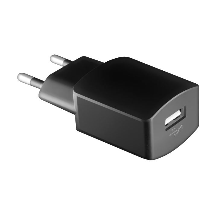 Аксессуар GINZZU GA-3004B, СЗУ 5В/1,2A, USB, черный, + кабель микро USB 1,0м