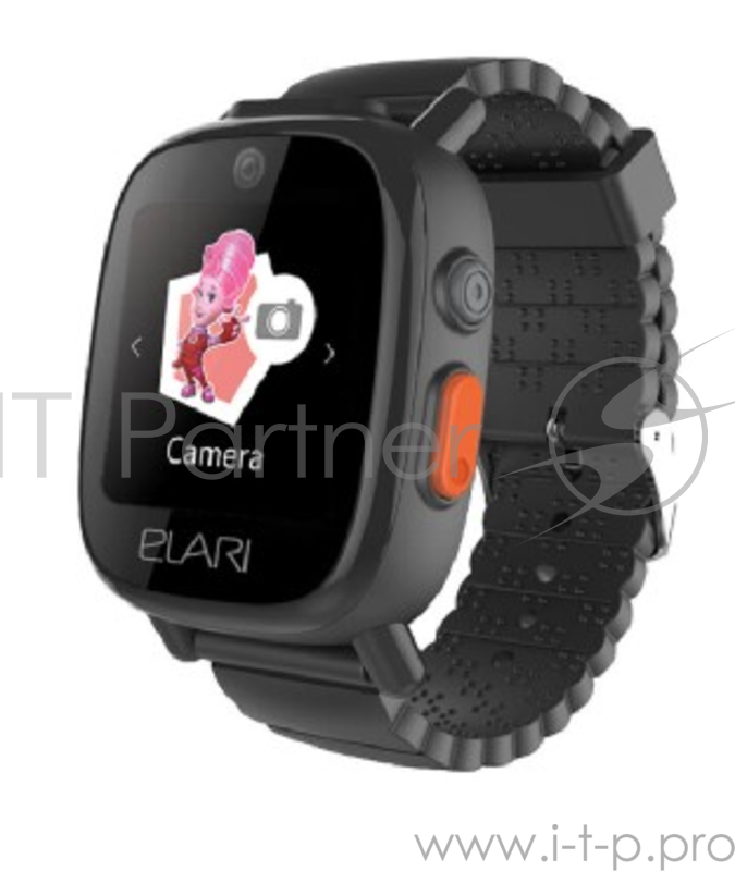 Умные часы ELARI FIXITIME 3 черные Цветной сенсорный IPS-дисплей высокого разрешения с диагональю 1.3”. 2 камеры. Поддержка входящих и исходящих голосовых вызовов. Доступ к камере часов с подключенного смартфона. Функция аудиомониторинга (возможность