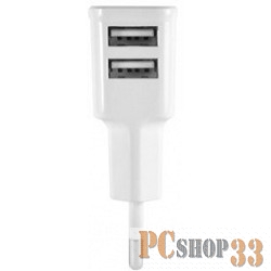 Аксессуар GINZZU GA-3210UW, СЗУ 5В/2.1A, белый