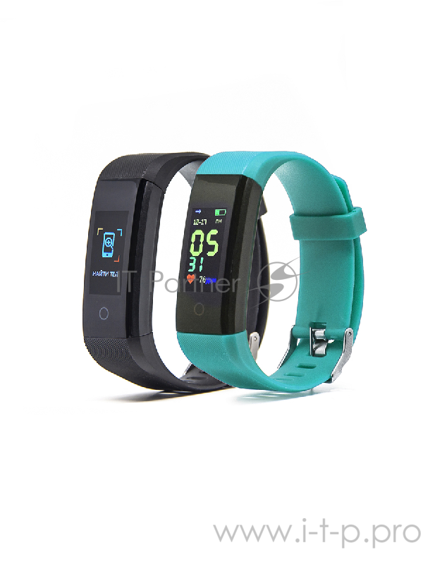 Фитнес-браслет Smarterra FitMaster 4 (черный + зеленый)