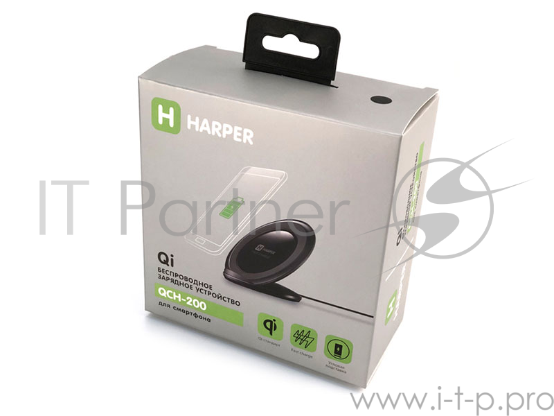 Беспроводное зарядное устройство для смартфона HARPER QCH-200 Black