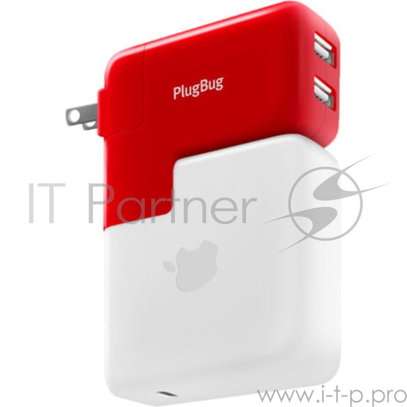 Зарядное устройство от сети Twelve South PlugBug Duo для MacBook Pro/Air, iPhone, iPad. Два USB порта 2,1А.