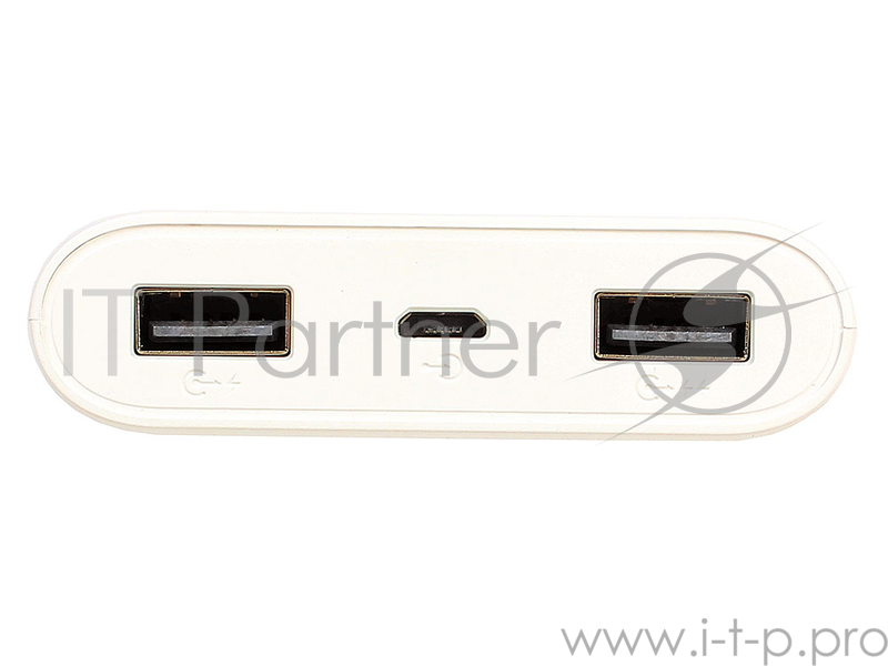 Внешний аккумулятор HARPER PB-10010 white (10000mAh/Li-Pol Выход 2 USB: 5V/1A и 5V/2,1A LED индикатор)