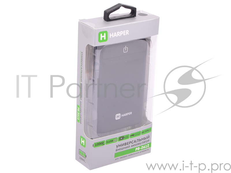 Внешний аккумулятор HARPER PB-2612 black