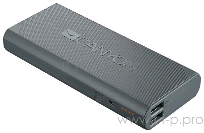 Внешний аккумулятор Canyon CNE-CPBF130W 13000mAh (Dark Gray). (H2CNECPBF130DG)